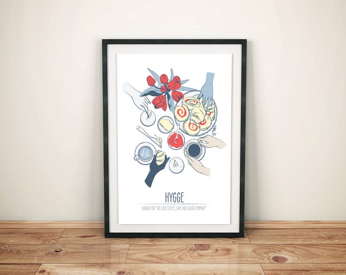 Hygge Time | Illustrated A3 Danish Life Print