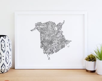 New Brunswick Art, New Brunswick Print, Wild New Brunswick