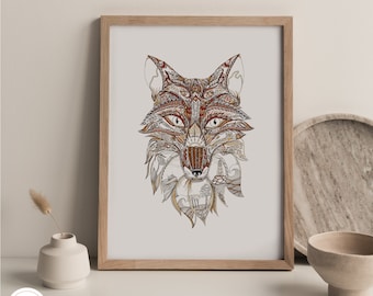 The Fox On The Cove // Arte canadiense // Arte zorro // Arte marítimo