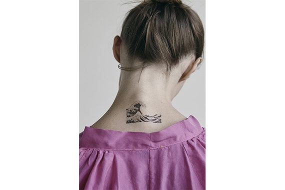 2 Tatouages éphémères Hokusai et Japonisme La Vague