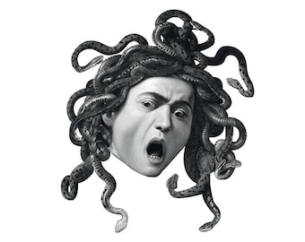 2 Renaissance temporary tattoos in Italy - Medusa