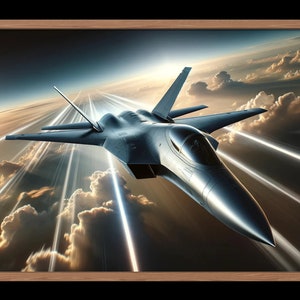 Soaring in the Clouds Aviation Artwork | Airplane Wall Decor | Military Aircraft Gift | Printable Art | High Resolution | Digital Download