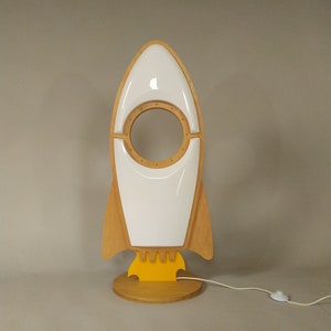 Armstrong floor lamp | Wooden Rocket lamp | Wooden Quality Lamp | Spaceship Lamp