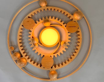 Orbital mechanical lamp