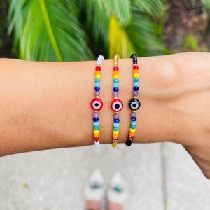 Double Chakra Evil Eye Bracelet