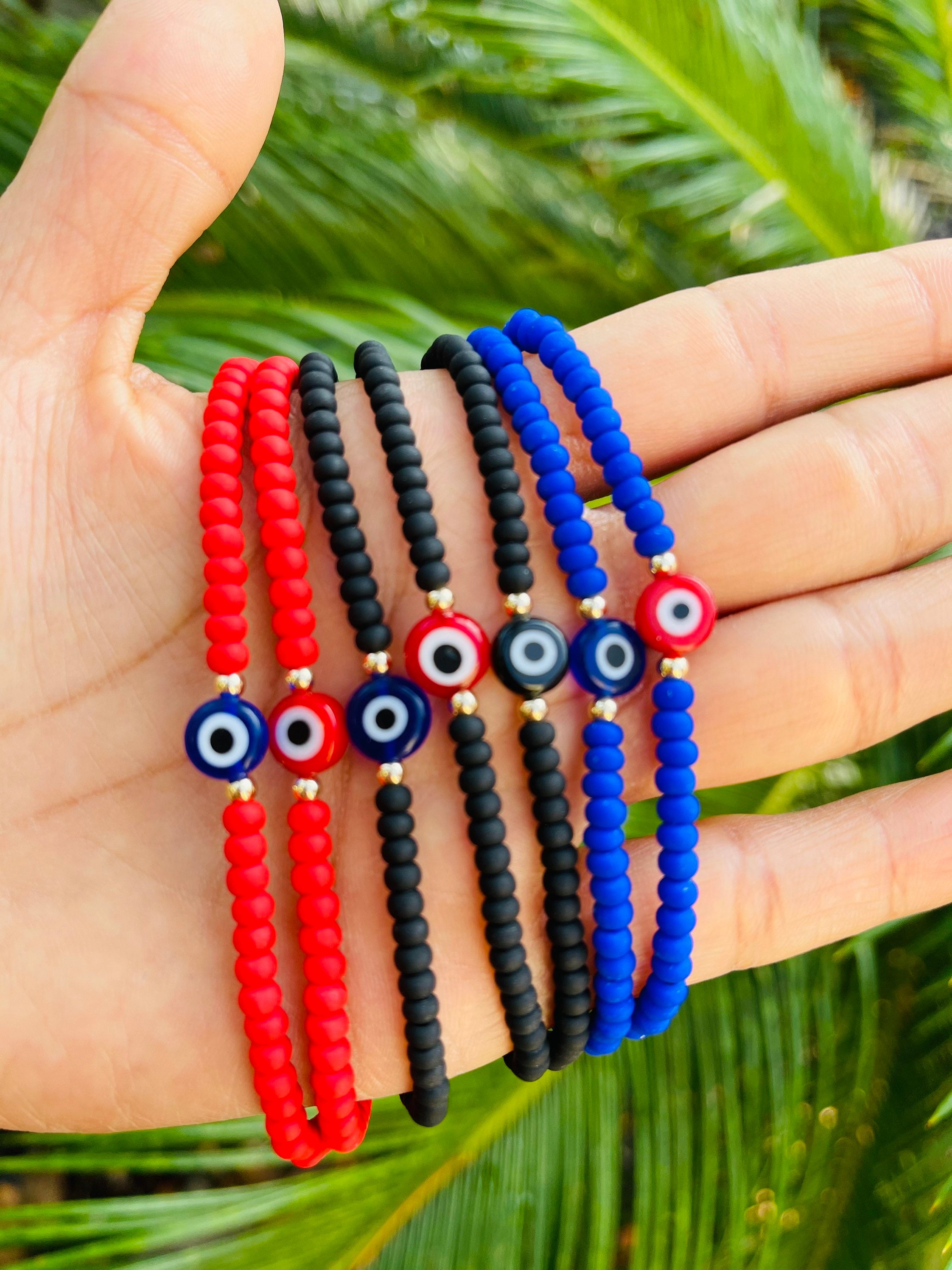 Evil Eye Bead Bracelet for Men Etsy