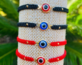 Evil Eye Macrame Bracelet