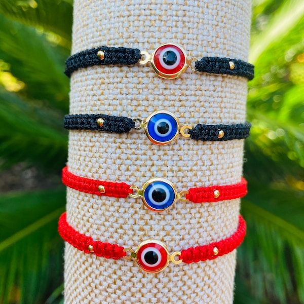 Evil Eye Macrame Bracelet