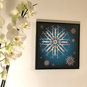 Artistic Swimming Snowflakes Print