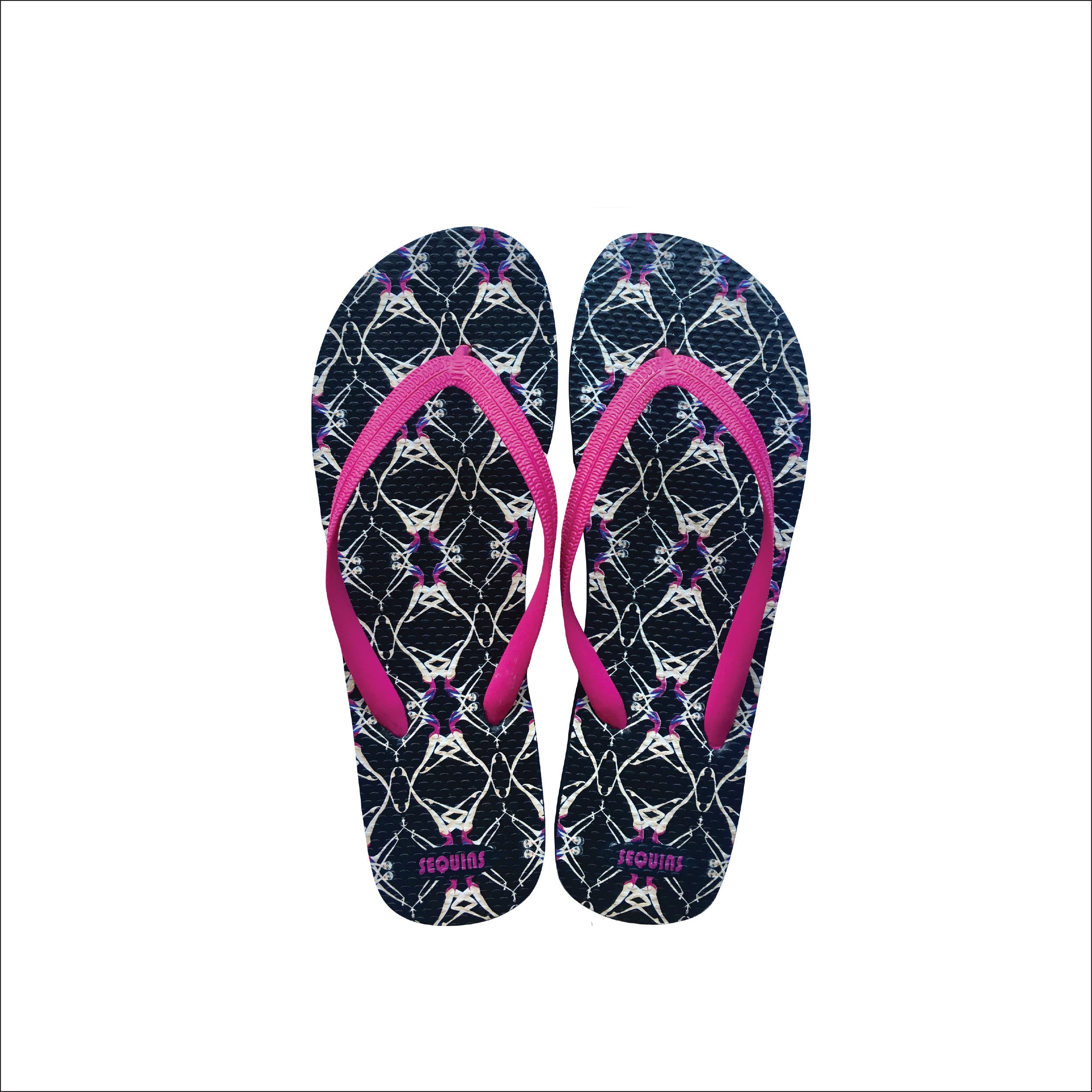 Flip Flops With Synchronized Swimmers Print Etsy