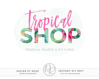 tropical logo etsy tropical logo etsy