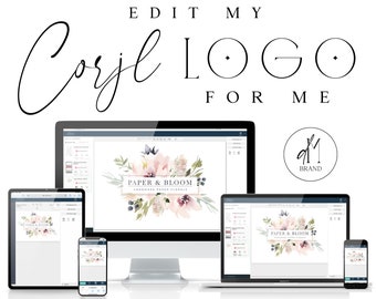 ONLY BUY alongside a logo from my shop - CORJL Editing Service for Primary Logo Designs Only - Edit for Me - Edit my Logo - Minor Edits