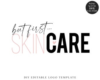 DIY Modern Simplistic Typography Logo  | InstantT Edit Yourself Online!  |  Premade logo  | Custom Business logo | Branding