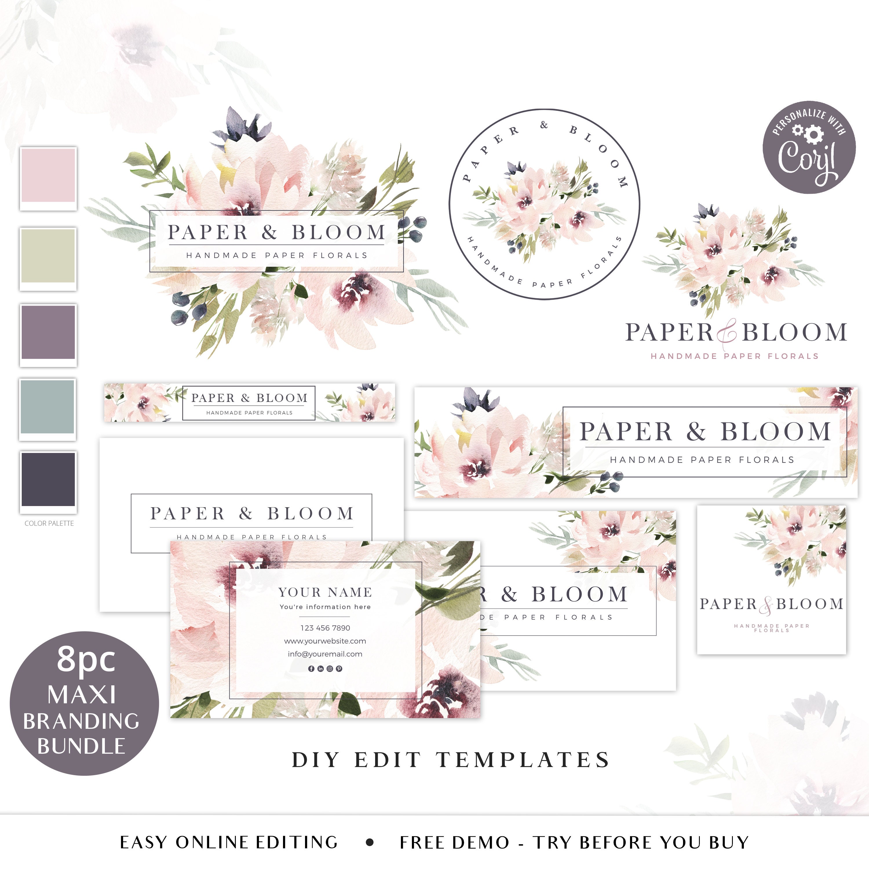 Floral Branding Kit 