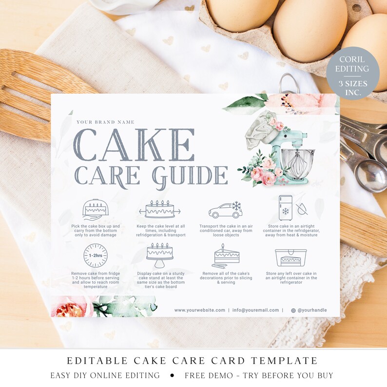 Editable Cake Care Card Printable - Il 794xN.4511669449 7zjm 