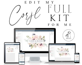 ONLY BUY alongside a Full Branding Kit from my shop CORJL Editing Service for 12, 13 & 14pc Full Kits - Edit for Me Edit my Logo Minor Edits