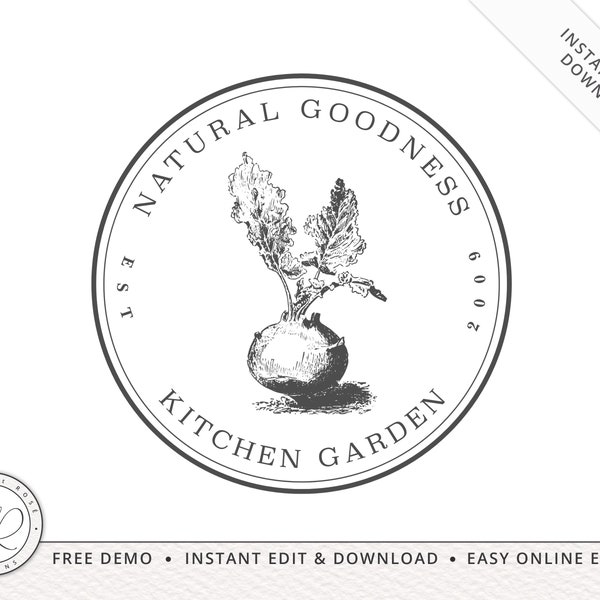 Rustic Circle Stamp - Etsy