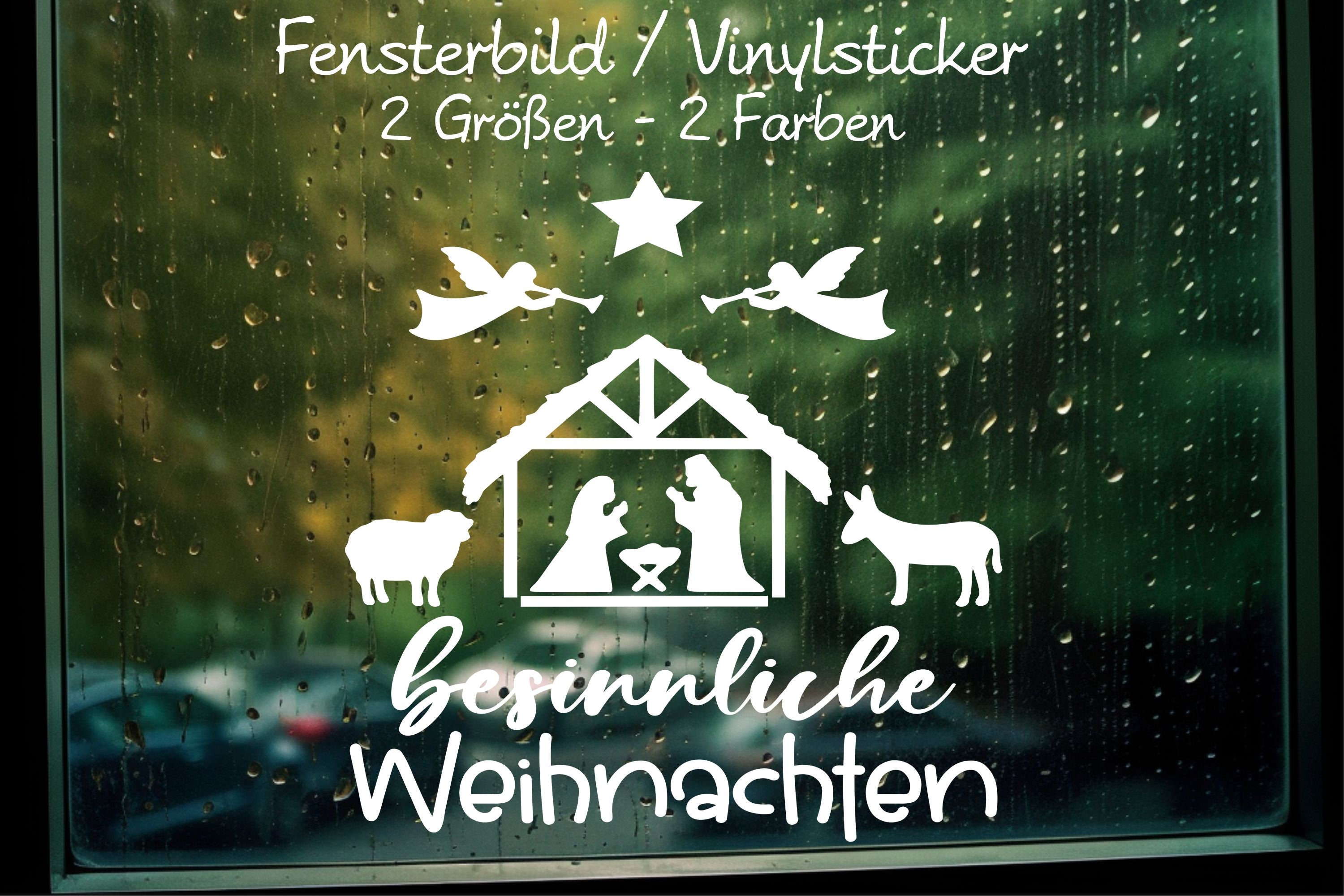 Weihnachtskrippen Fensteraufkleber - 6 Bögen Mit Jesus Motiven Für Festliche Stimmung