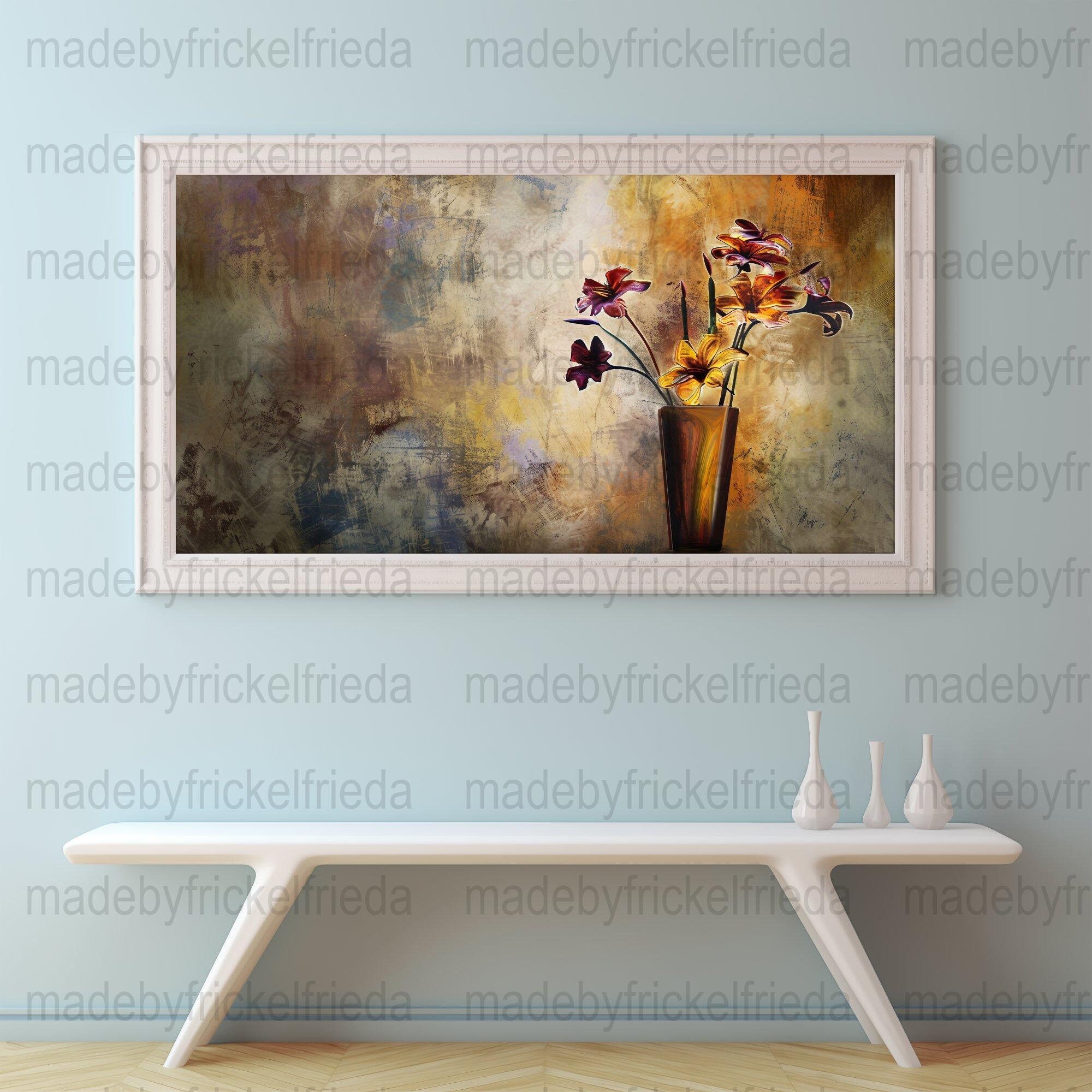 Modern Vase Frame Still Life Smart Tv Art Digital Television Picture