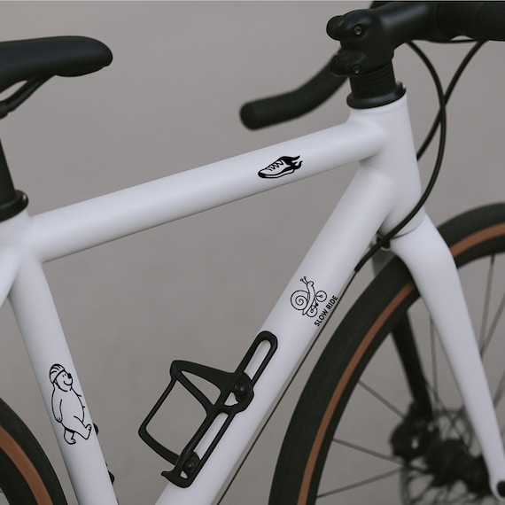 Bike Sticker Fahrrad Aufkleber Radler Vinyl Set für Mountainbike Rennrad Kinderfahrrad Laufrad Roller E-Bike lustige Idee Radfahrer Geschenk