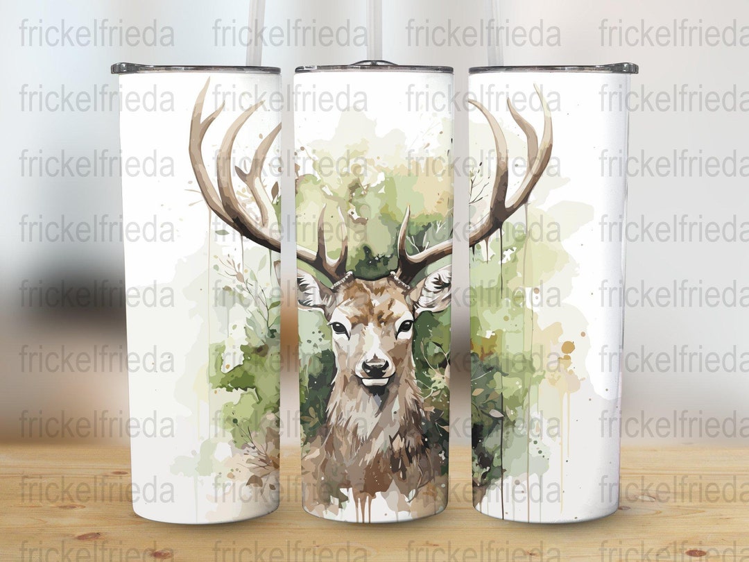 Deer Hunting in the Woods 20 Oz Skinny Tumbler Sublimation - Etsy