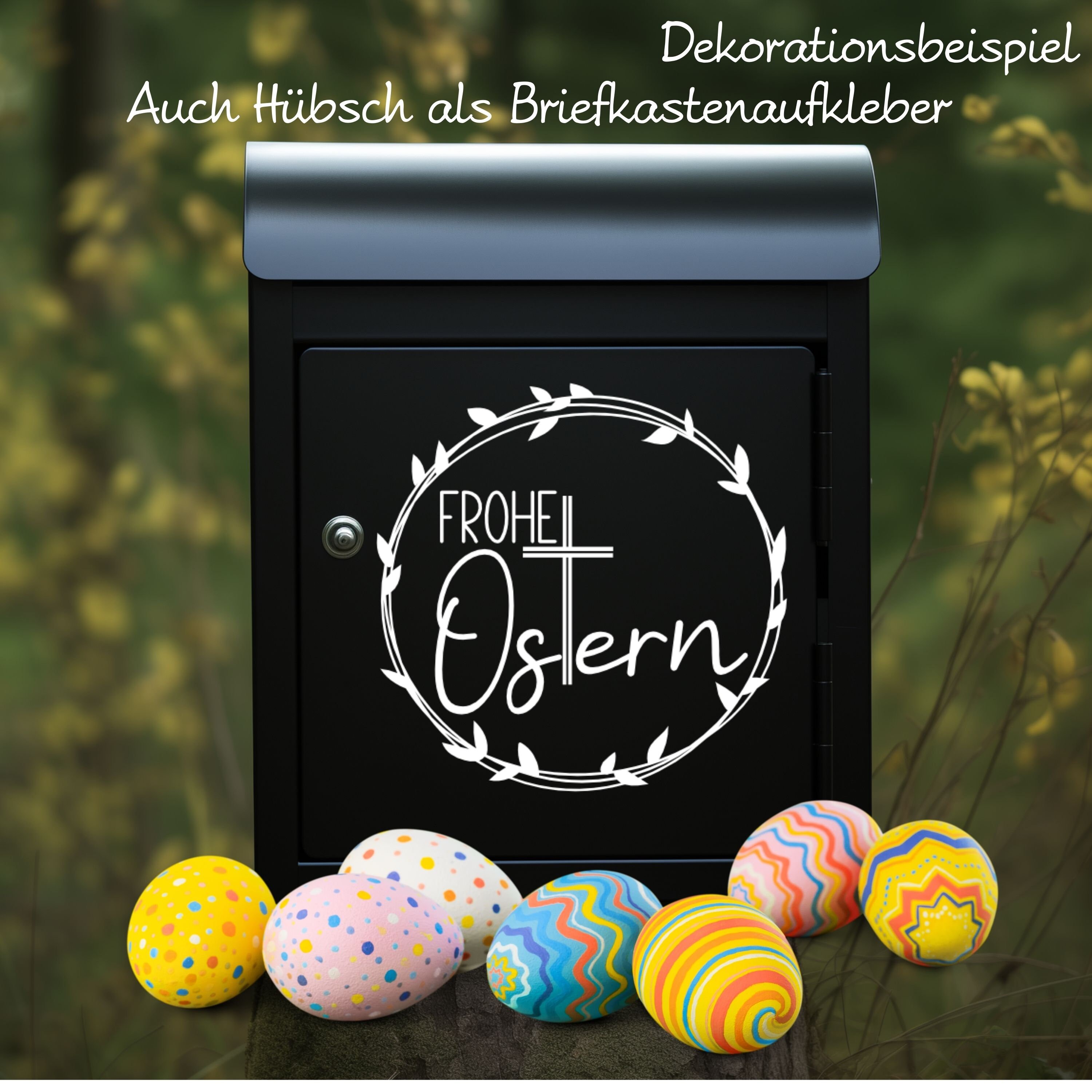 6 Bögen Oster-Fensteraufkleber – He Is Risen Design, 29x21 Cm, Abziehbar & Abnehmbar