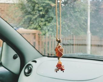 BAWAQAF car Accessories car Decor Rear View Mirror Accessories car Hanging Accessories car Accessories for Women car Mirror Hanging Accessories Crystal 