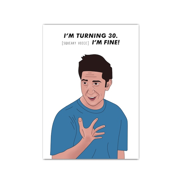 Funny 30th Birthday Card, Turning 30 , Birthday Cards