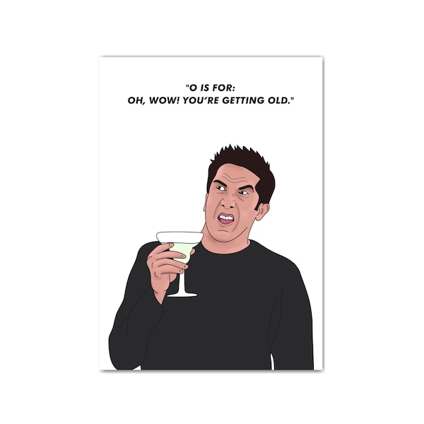 You're Getting Old Birthday Card, Birthday Card, Funny Birthday Card for friends