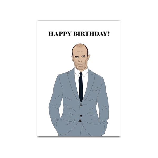 Birthday Cards for Her, Jason Statham Card