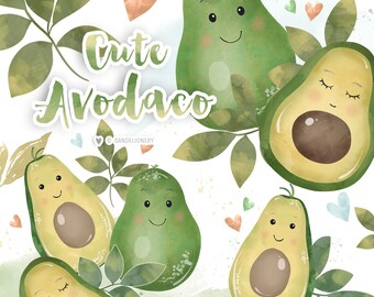 Download Avocado Clip Art Etsy