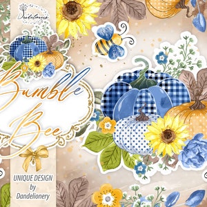 Fall Pumpkin III. digital design, Thanksgiving Stickers, autumn, fall, pattern, leaves, give thanks, wooden logs, Pumpkin Planner