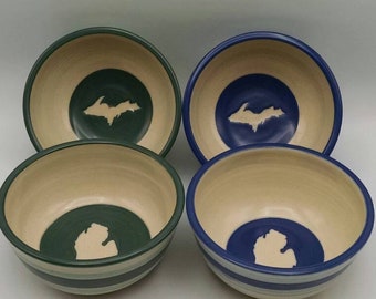 Michigan cereal bowls - set of 4