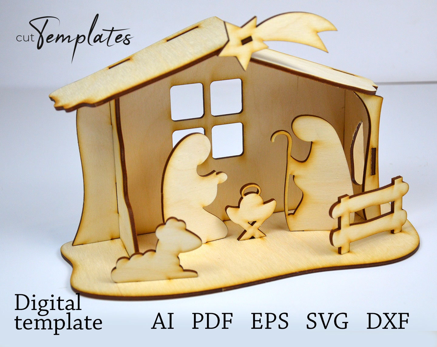 Nativity Template To Cut Out