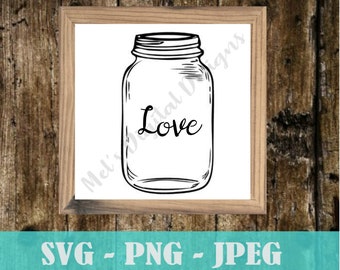 Download Mason Jar Svg Etsy