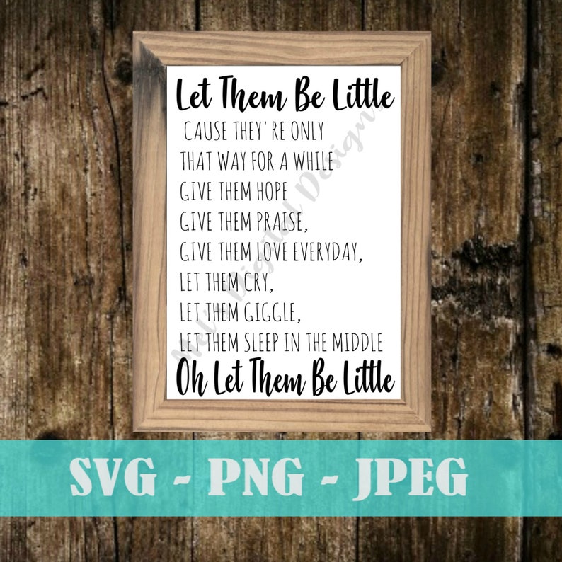Let Them Be Little SVG File Nursery Decor Baby Boy Room - Etsy