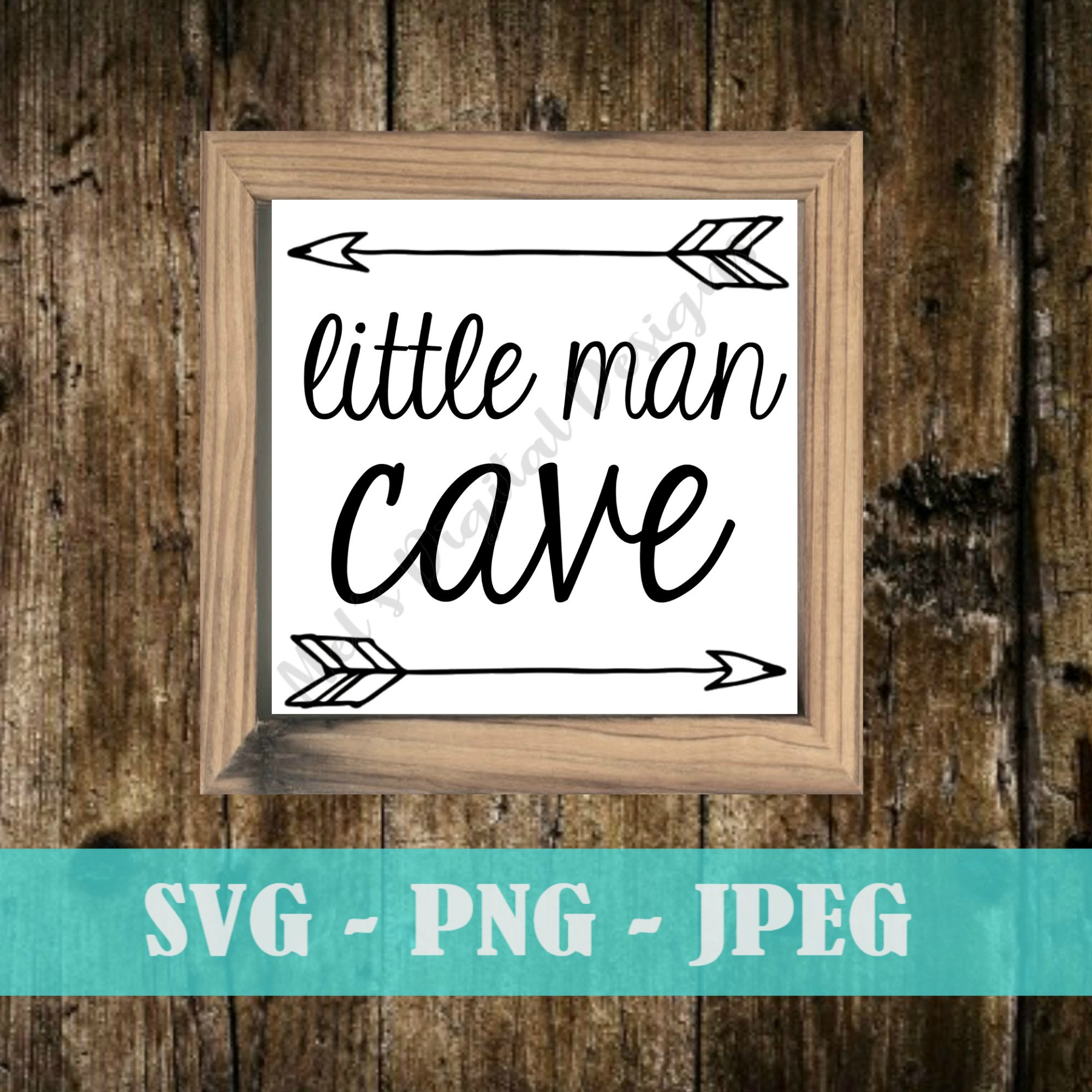 Little Man Cave - Little Man Cave Printable - SVG File - Nursery Decor ...