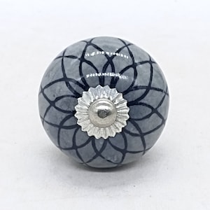 Brilliantly Hand Painted Ceramic knobs / Ceramic Drawer Pulls / Cabinet Knobs/ Kitchen Cabinet Door Handles / Cupboard Knobs