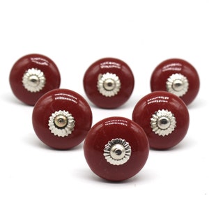Brilliantly Hand Painted Ceramic knobs / Ceramic Drawer Pulls / Cabinet Knobs/ Kitchen Cabinet Door Handles / Cupboard Knobs