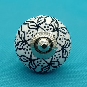 鮮やかな手描きのセラミックノブ / セラミック引き出し取っ手 / キャビネットノブ / キッチンキャビネットドアハンドル / 食器棚ノブ