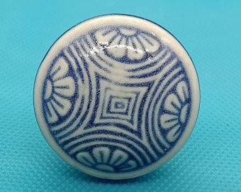 Gran diseño floral forma redonda botón cráter, perilla de gabinete artístico y hardware de muebles, manijas decorativas, perilla de cómoda