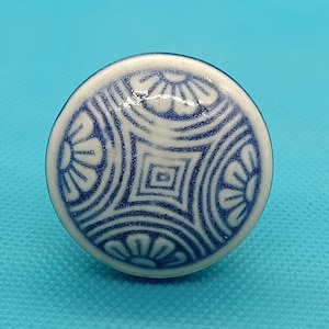 Large Floral Design Round shape Crater Knob,Artistic Cabinet Knob and Furniture Hardware, Decorative Handles, Dresser Knob