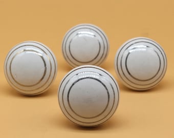 Brilliantly Hand Painted Ceramic knobs / Ceramic Drawer Pulls / Cabinet Knobs/ Kitchen Cabinet Door Handles / Cupboard Knobs