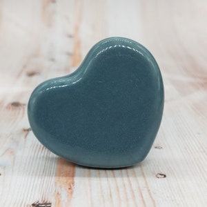 Grey Heart Shape Ceramic  Hand Painted knobs /Ceramic Drawer Pulls/ Cabinet Knobs/ Kitchen Cabinet Door Handles / Cupboard Knobs