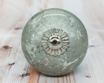 Antieke Zilveren Ronde Vorm Hand Geschilderde Keramische knoppen / Keramische Lade Trekt / Kast knoppen / Kast Knoppen / Keukenkast Knoppen