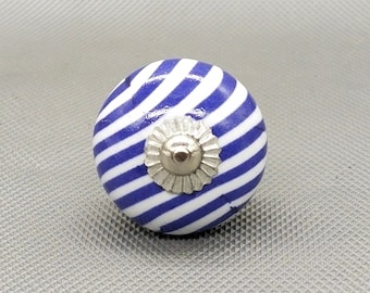 Brilliantly Hand Painted Ceramic knobs / Ceramic Drawer Pulls / Cabinet Knobs/ Kitchen Cabinet Door Handles / Cupboard Knobs