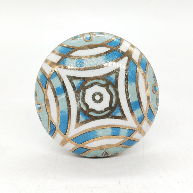 Blue Cabinet Knobs - Etsy