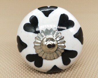 Brilliantly Hand Painted Ceramic knobs / Ceramic Drawer Pulls / Cabinet Knobs/ Kitchen Cabinet Door Handles / Cupboard Knobs