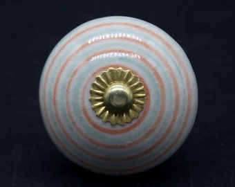 Multi colore Spiral Round Shape mano dipinta mano manopole in ceramica / ceramica cassetto tira / manopole armadio manopole / maniglie delle porte armadio cucina
