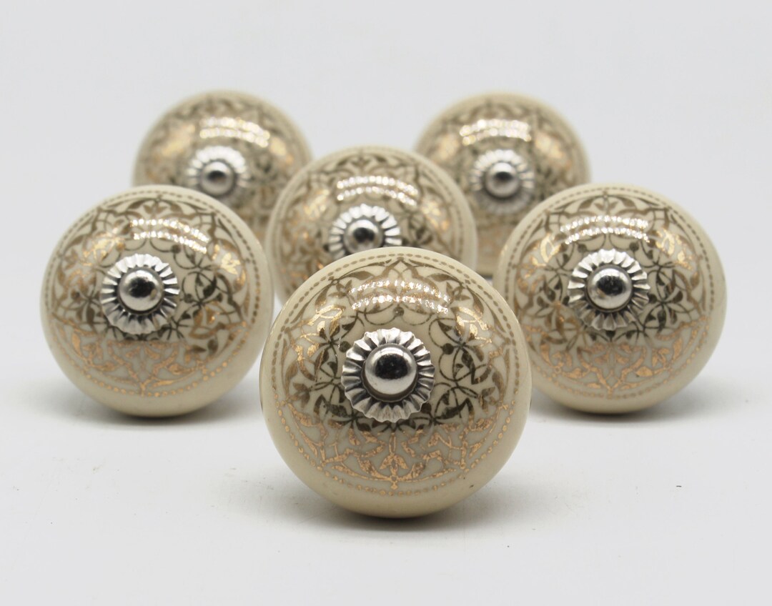 Brilliantly Hand Painted Ceramic Knobs / Ceramic Drawer Pulls / Knobs/ Kitchen